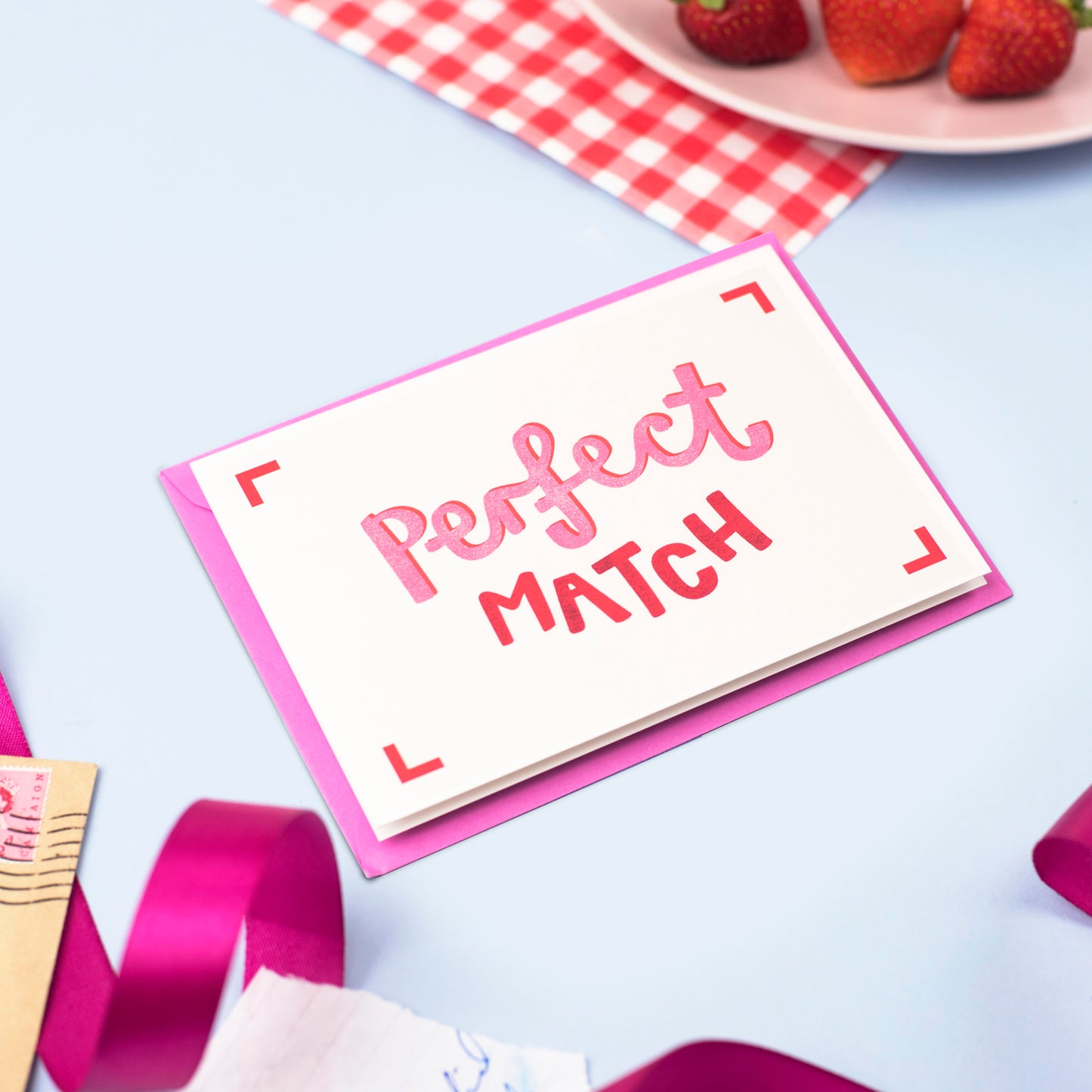 Perfect Match Valentines Card