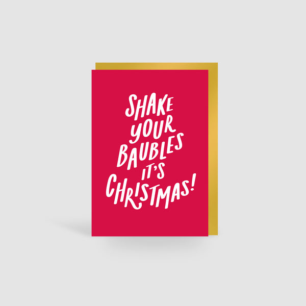 Shake Your Baubles Christmas Cards