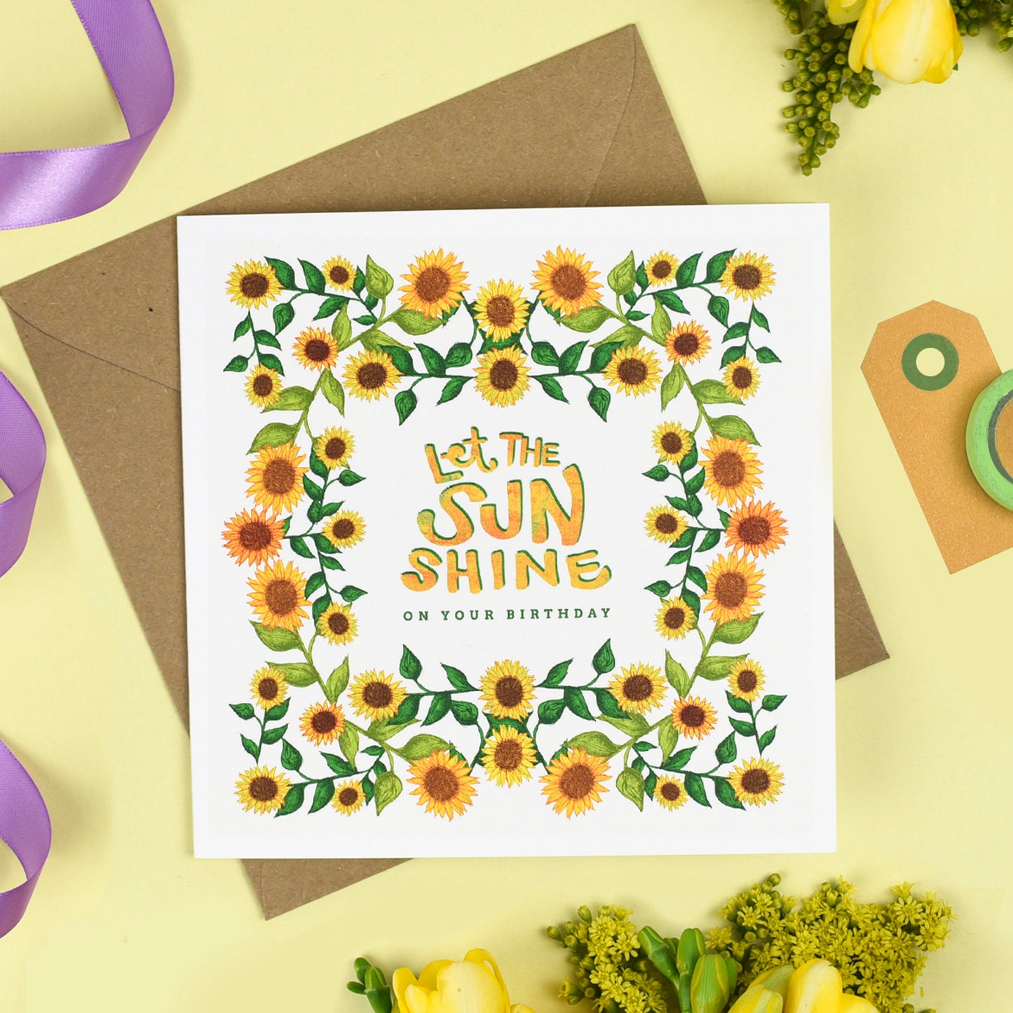 Let the Sun Shine Birthday Card