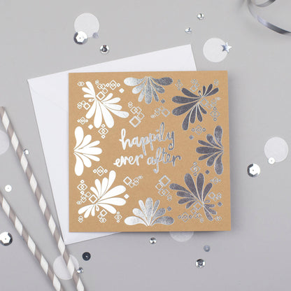 Happily Ever After Silver Foil Card