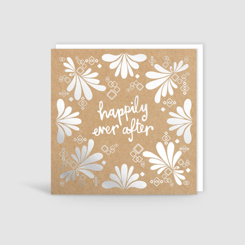 Happily Ever After Silver Foil Card