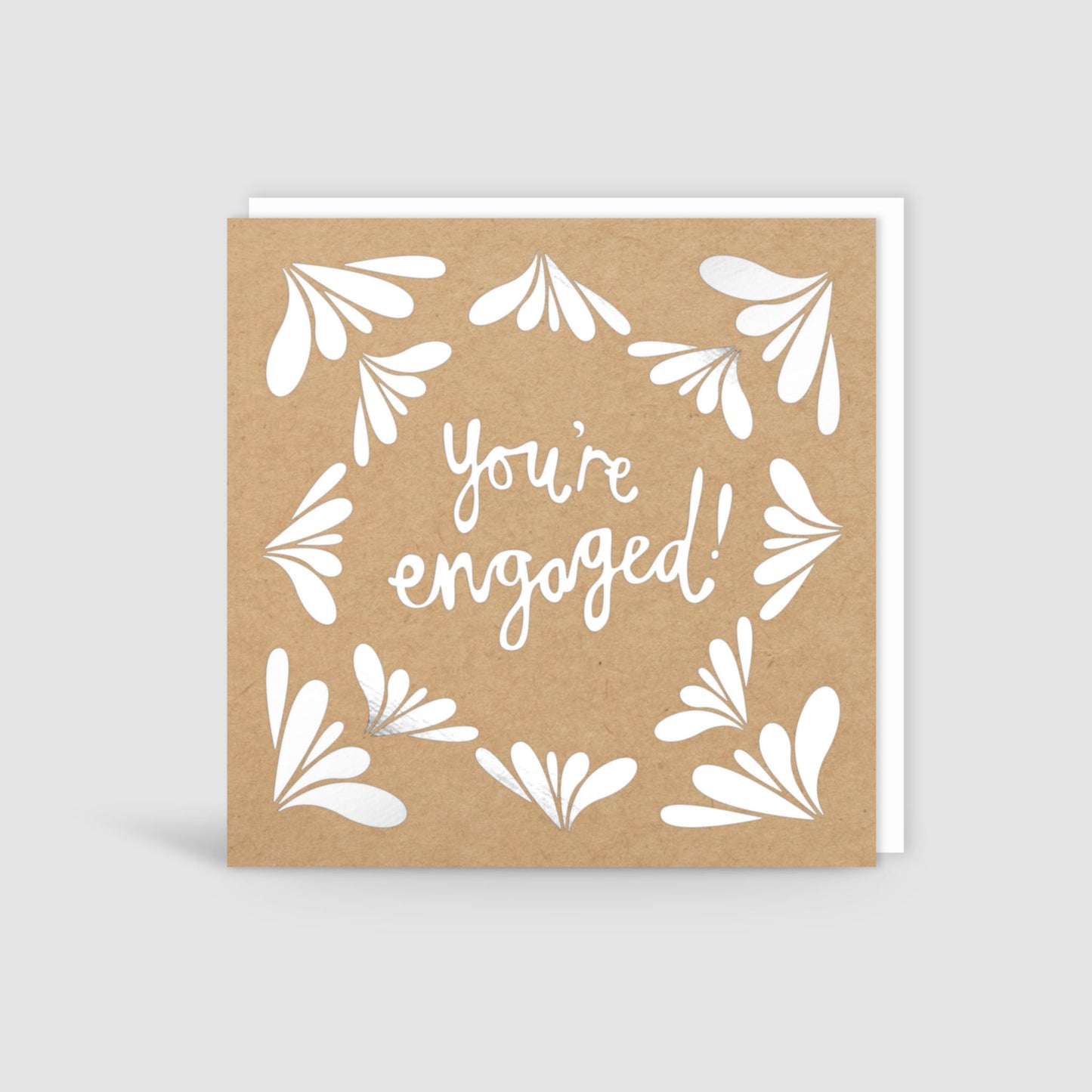 You're Engaged! Silver Foil Card
