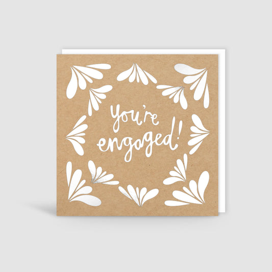 You're Engaged! Silver Foil Card