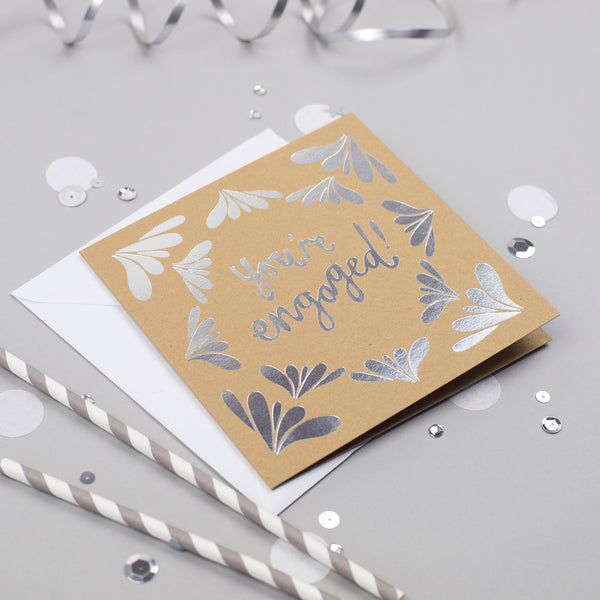 You're Engaged! Silver Foil Card