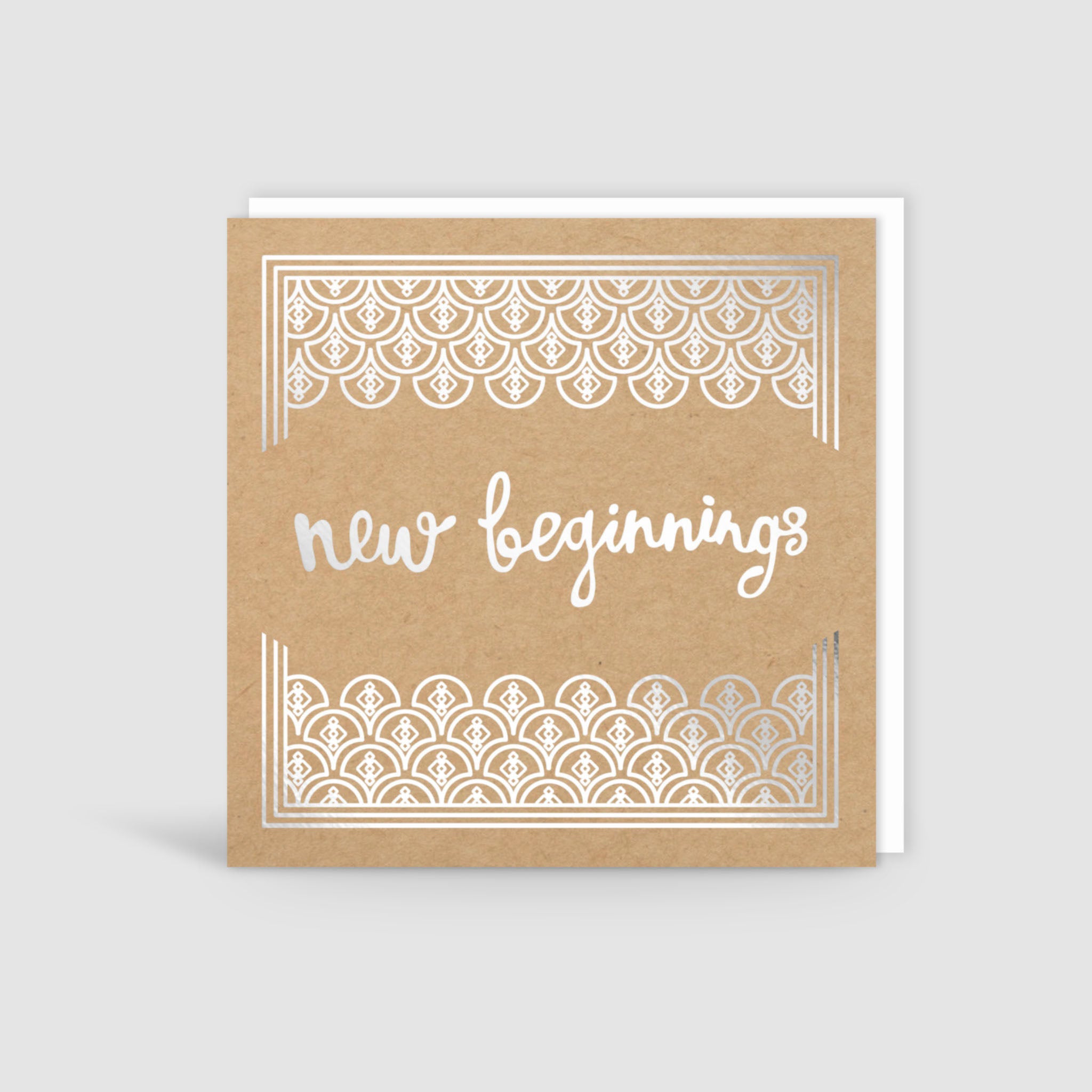 New Beginnings Silver Foil Card