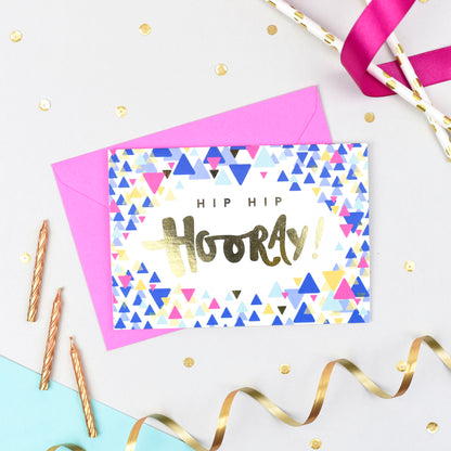 Hip Hip Hooray! Confetti Card