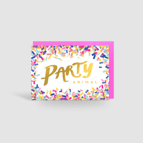 Party Animal! Gold Foil Card