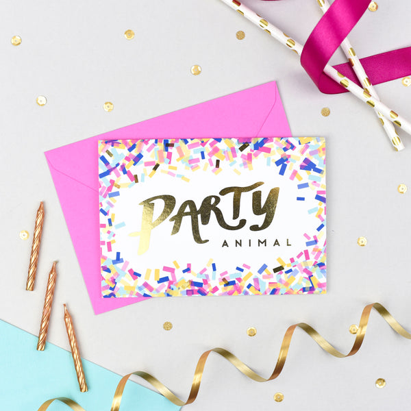 Party Animal! Gold Foil Card