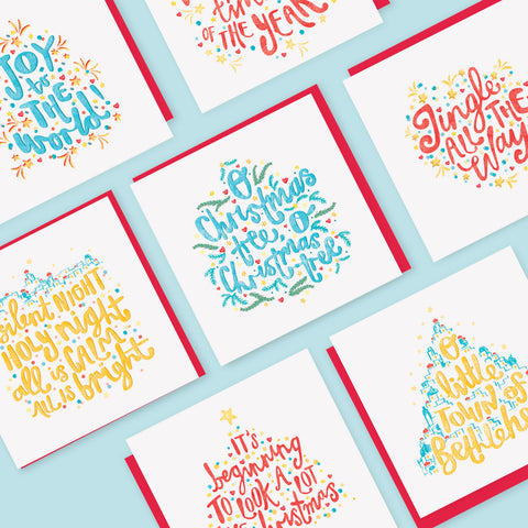 Pack of Christmas Carols Cards