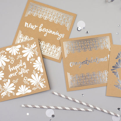 New Beginnings Silver Foil Card
