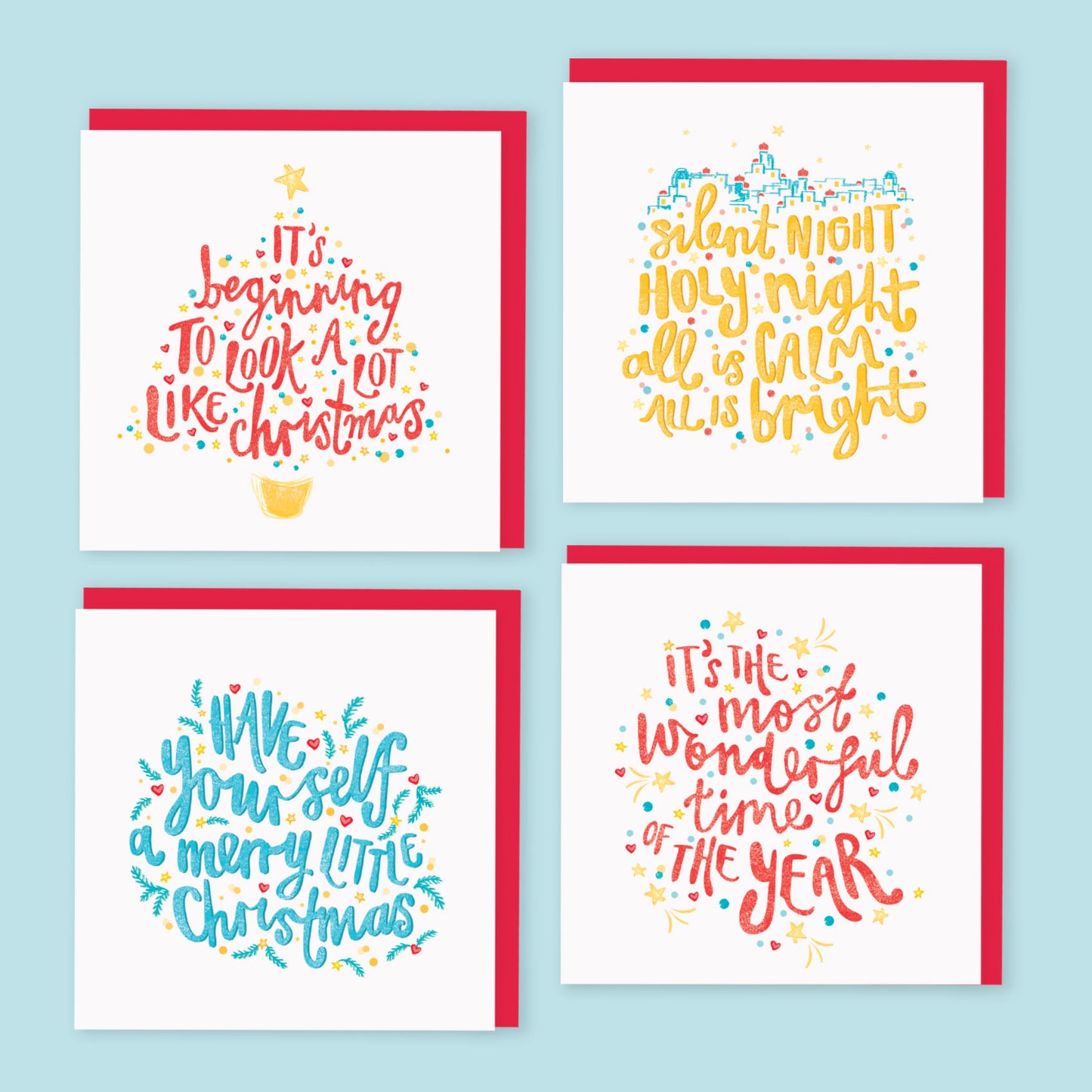 Pack of Christmas Carols Cards