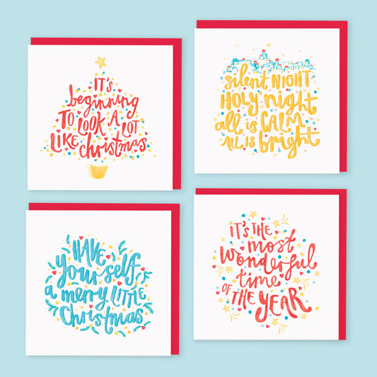 Pack of Christmas Carols Cards
