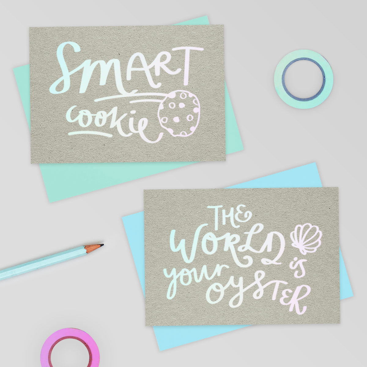 Smart Cookie Holographic Foil Card