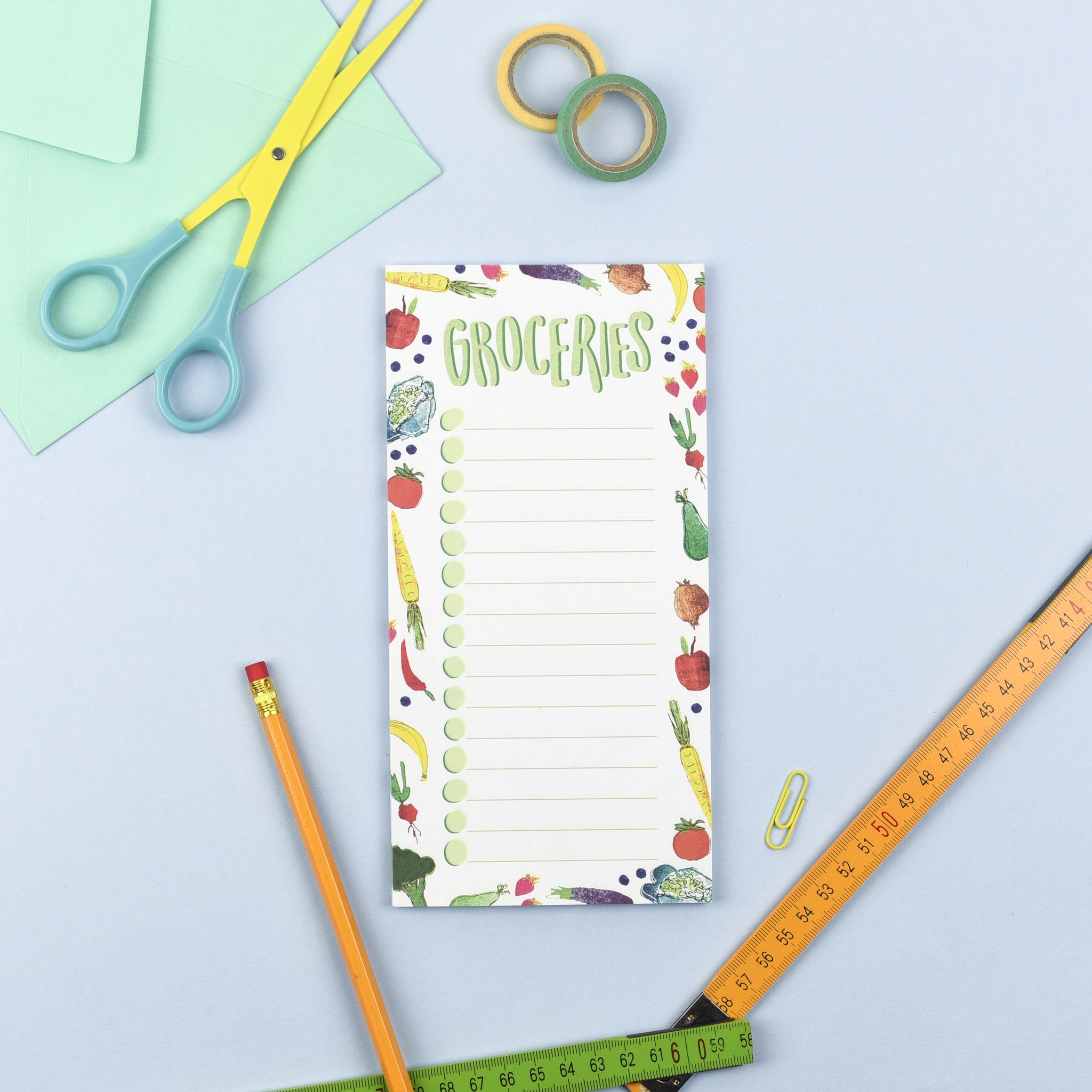 Groceries Magnetic List Note Pad
