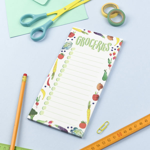 Groceries Magnetic List Note Pad