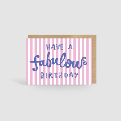 Fabulous Birthday Card