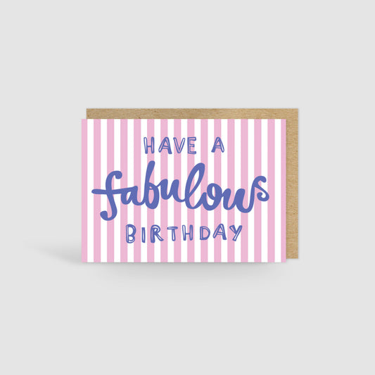Fabulous Birthday Card