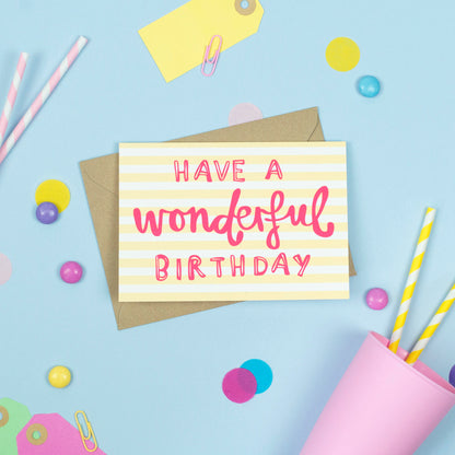 Wonderful Birthday Card