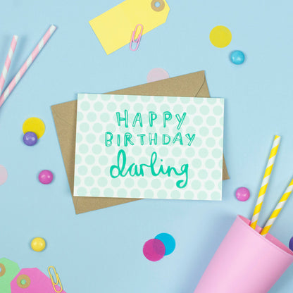 Happy Birthday Darling Card