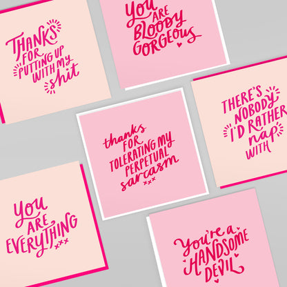 'You're A Handsome Devil' Card