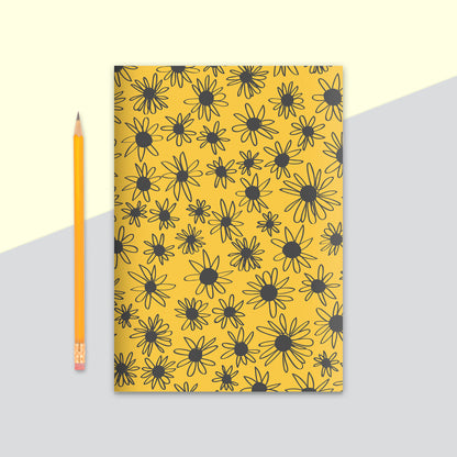 White Daisies Notebook | Plain Pages