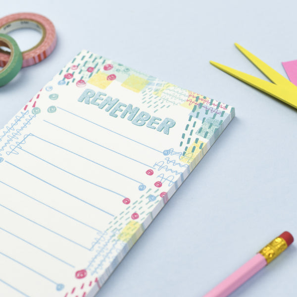 Remember Magnetic List Note Pad