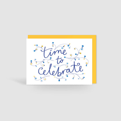 Gold Foil Celebration Invitation Card