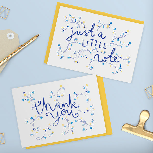 Gold Foil Thank You Card