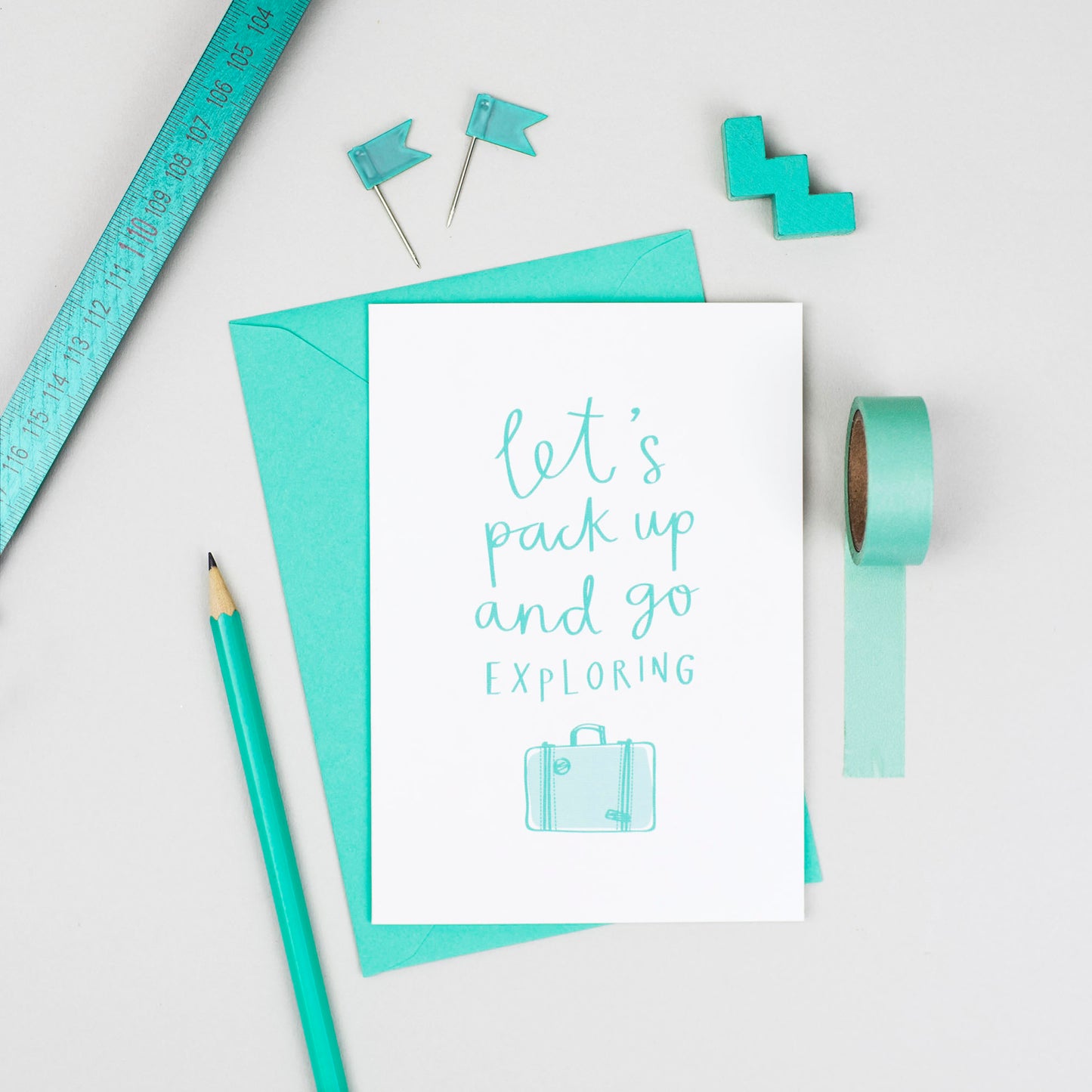 'Let's Go Exploring' Card