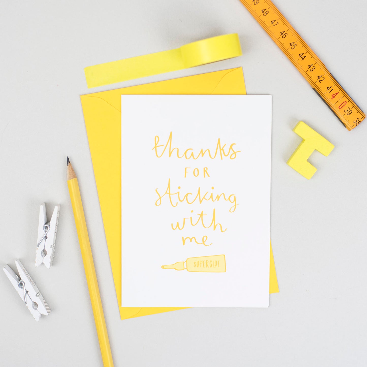 'Thanks For Sticking With Me' Card