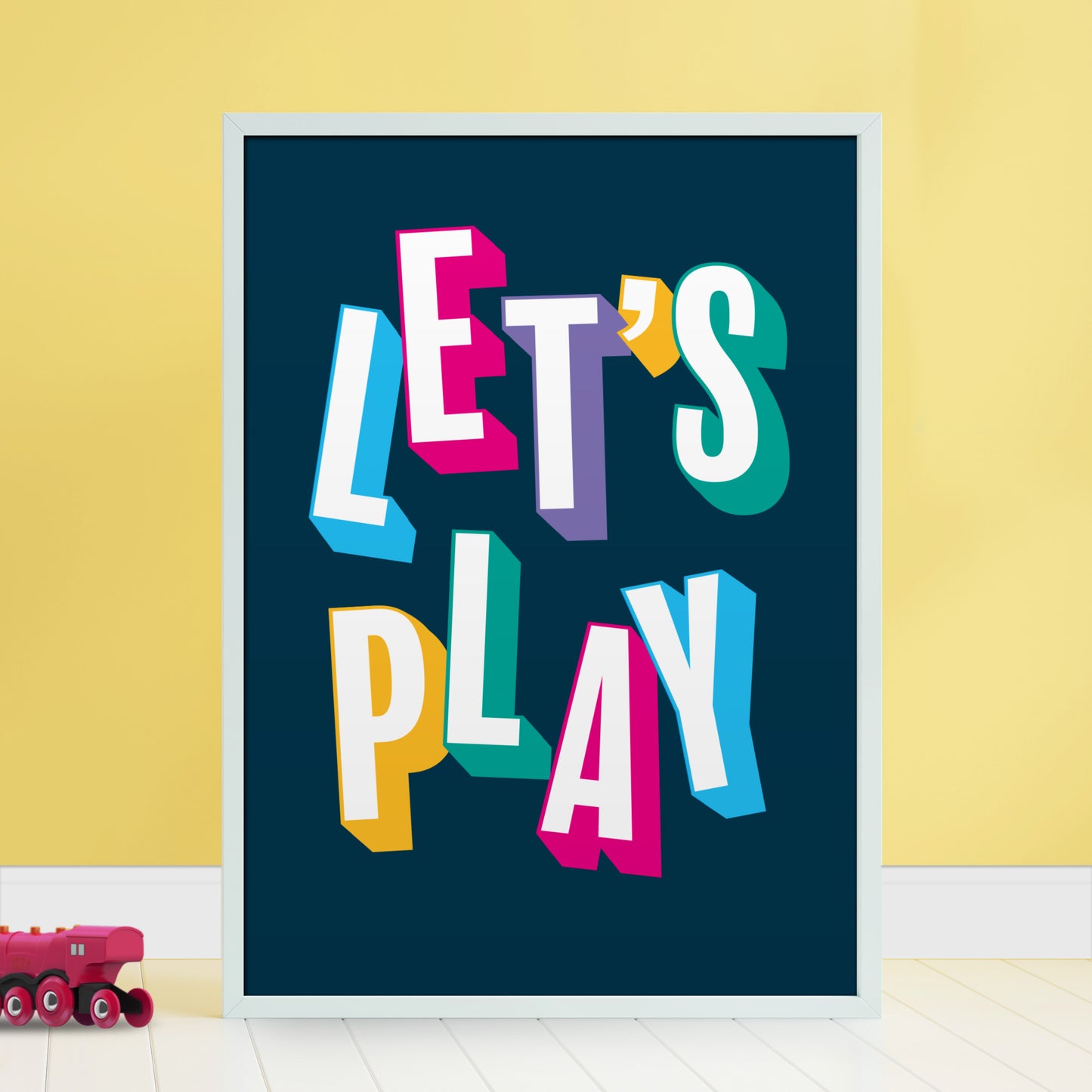 Let's Play! Typographic Print