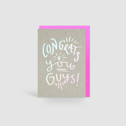 Congrats you guys! Holographic Foil Card