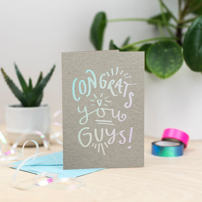 Congrats you guys! Holographic Foil Card