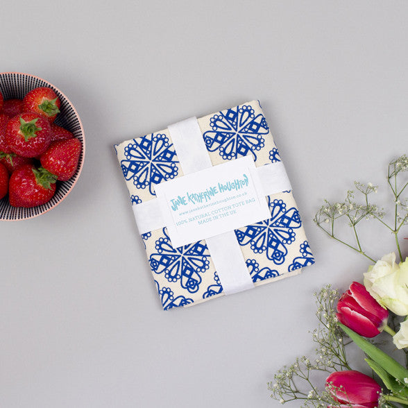 Floral Geometric Tote Bag