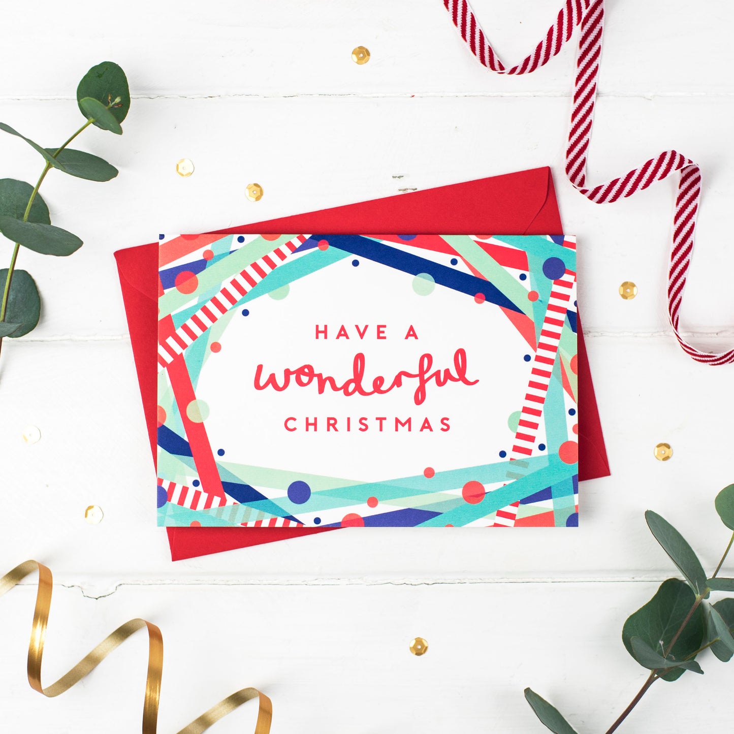 Wonderful Christmas! Festive Cheer Christmas Card