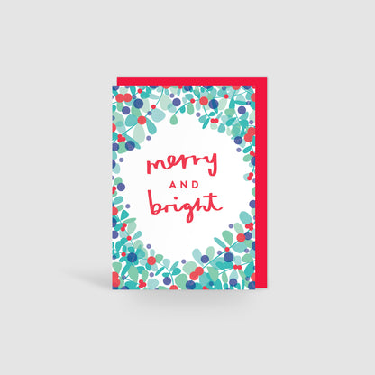 Merry & Bright! Festive Cheer Christmas Card