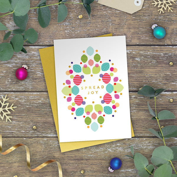 Spread Joy! Geomerry Christmas Card