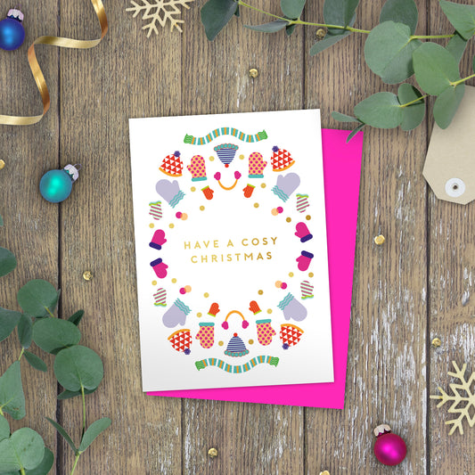 Have a Cosy Christmas! Geomerry Christmas Card