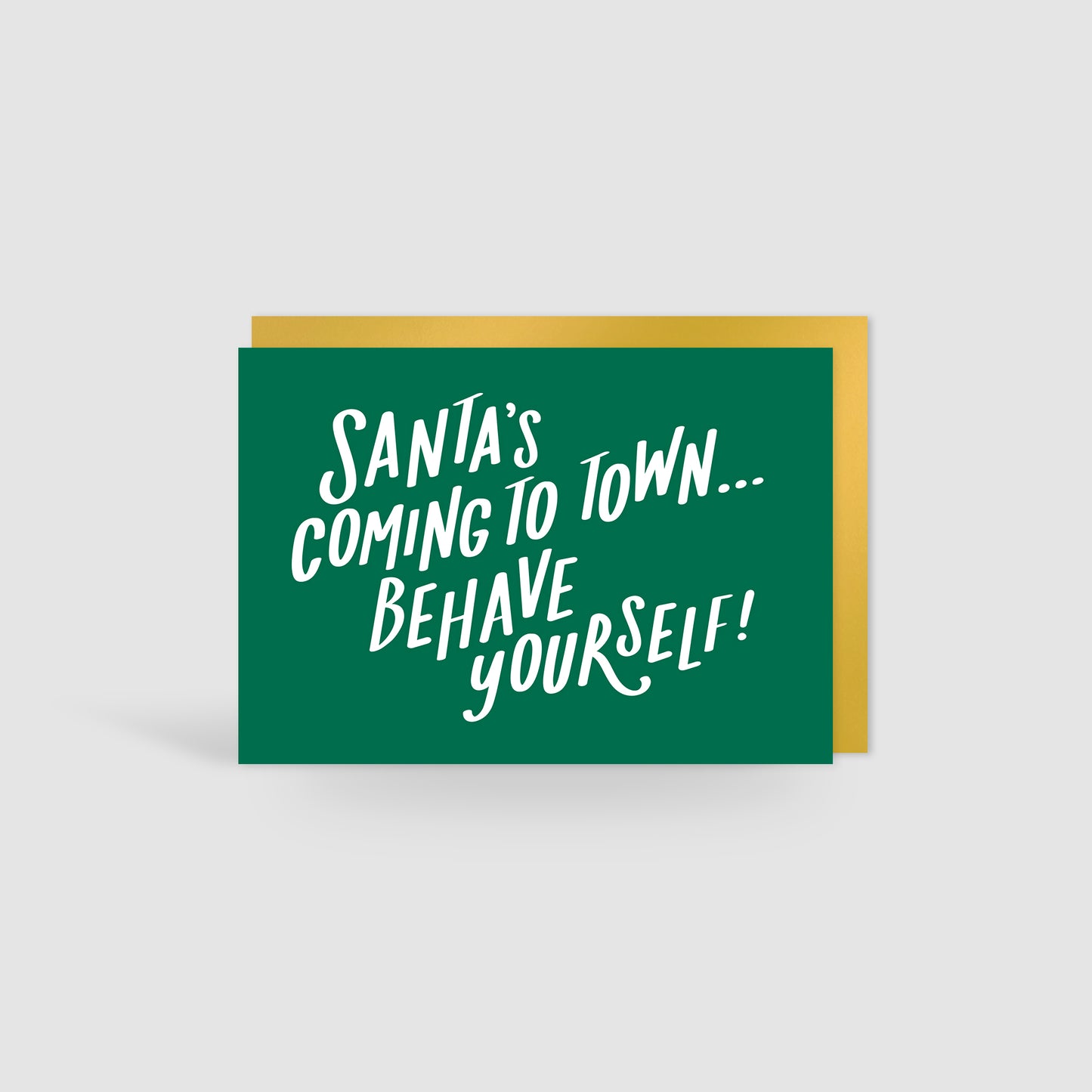 Christmas Time Mistletoe & (Buckets Of) Wine Christmas Card