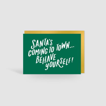 Christmas Time Mistletoe & (Buckets Of) Wine Christmas Card